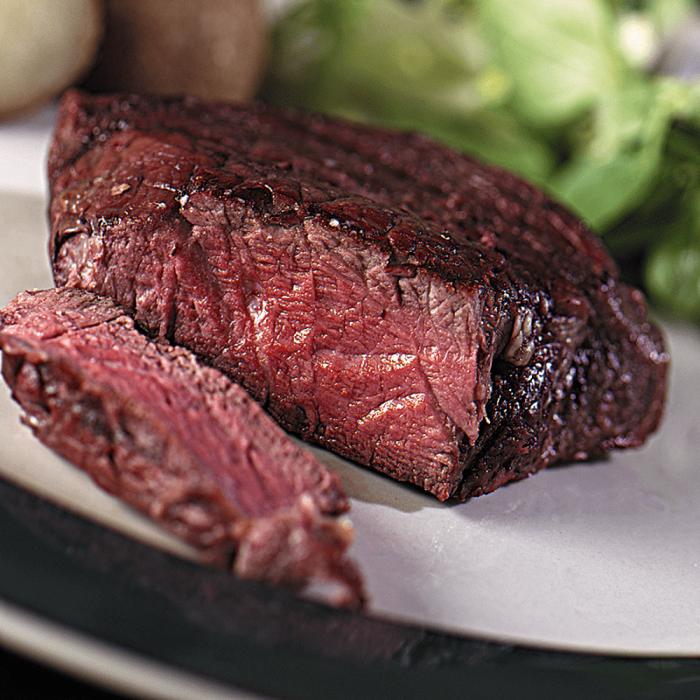 Two premium Angus Prime Tenderloins displayed on a clean white background.