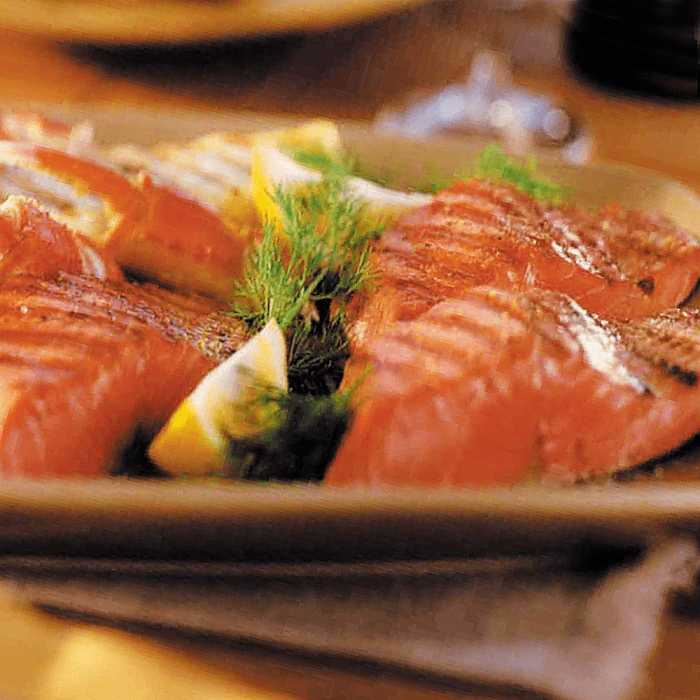 A variety pack of wild salmon products including king salmon and silver salmon