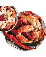 Assortment of various types of fresh shellfish displayed on a plate