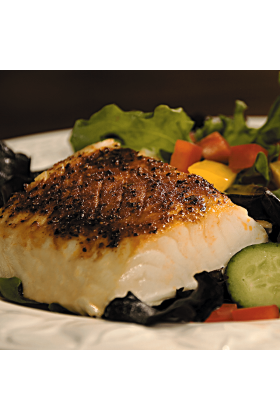 A combo pack of fresh Halibut and Cod fillets