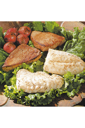A variety of different products grouped together in the Buyer's Choice Sampler package.