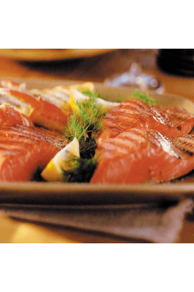 A variety pack of wild salmon products including king salmon and silver salmon 